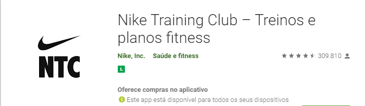 aplicativos para malhar nike training