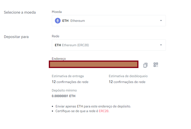 carteira ethereum binance